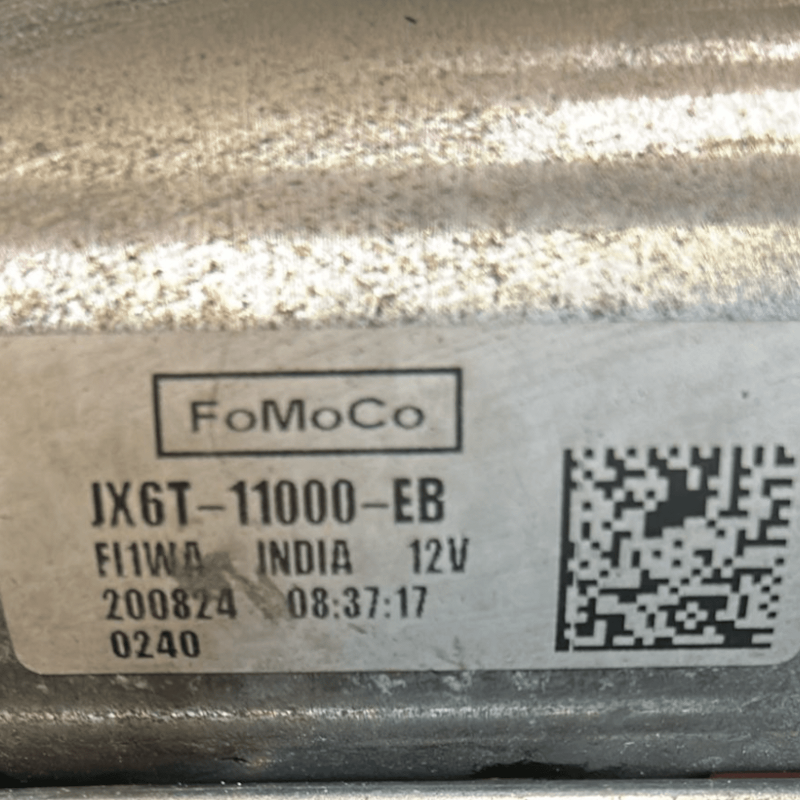 Starter Motor Ford Puma 1.0 petrol (2019 >) code:JX6T - 11000 - EB - F&P CRASH SRLS - Used Parts