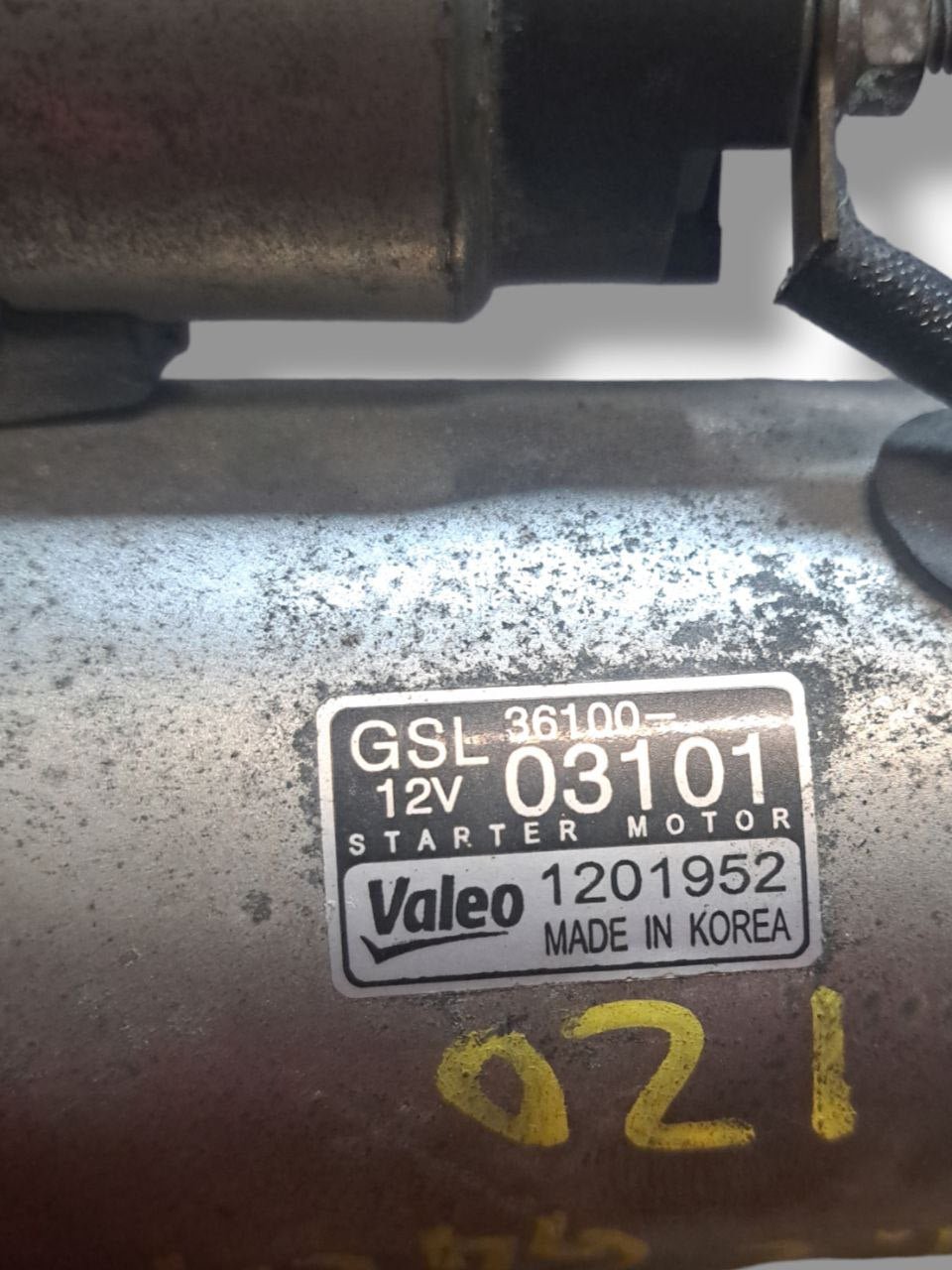 Motorino avviamento Hyundai I20 1.2 benzina (2012 -2018) COD:36100-03101 - F&P CRASH SRLS - Ricambi Usati