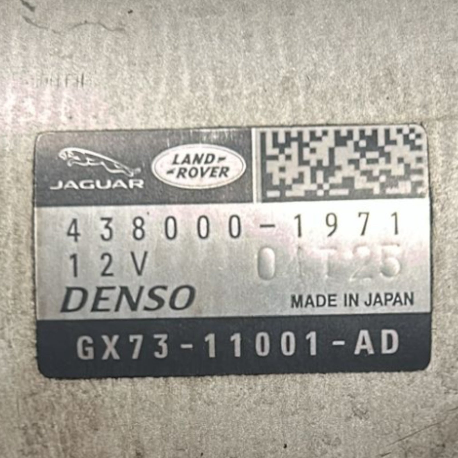 Motorino Avviamento Jaguar F - Pace (X761) cod.GX73 - 11001 - AD 2.0 Diesel (2016 > ) cod.438000 - 1971 - F&P CRASH SRLS - Ricambi Usati