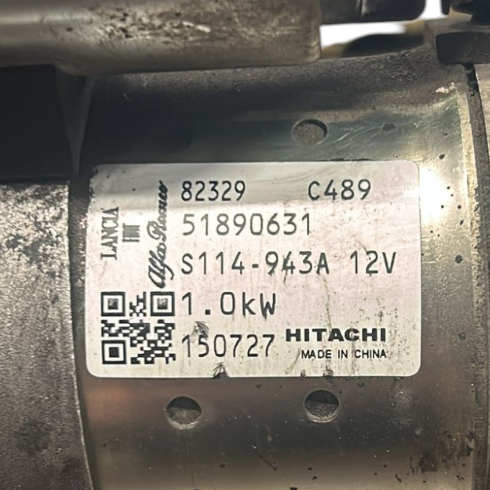 Starter Motor Lancia Ypsilon cod.51890631 1.2 Petrol (2003 > 2011) - F&P CRASH SRLS - Used Parts