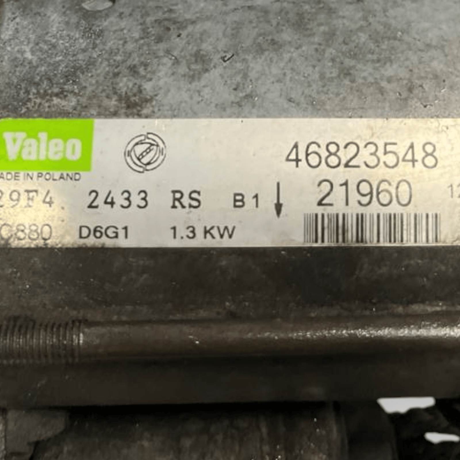Starter Motor Lancia Ypsilon I 1.3 Diesel (2003 to 2011) code: 46823548 - F&P CRASH SRLS - Used Parts