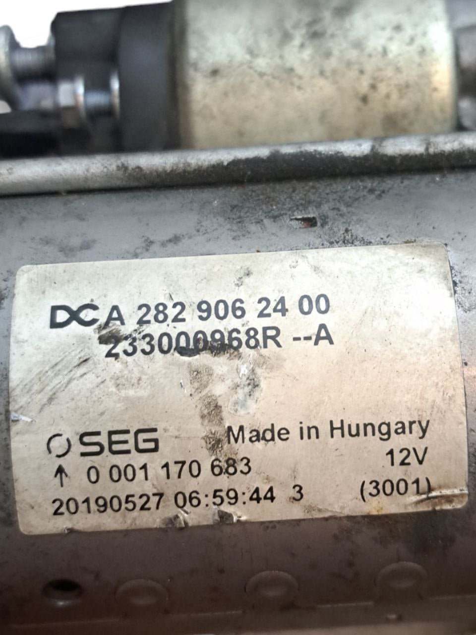 Motorino Avviamento Mercedes-Benz Classe A W177 1.3 Benzina (2018>) COD:A2829062400 - F&P CRASH SRLS - Ricambi Usati