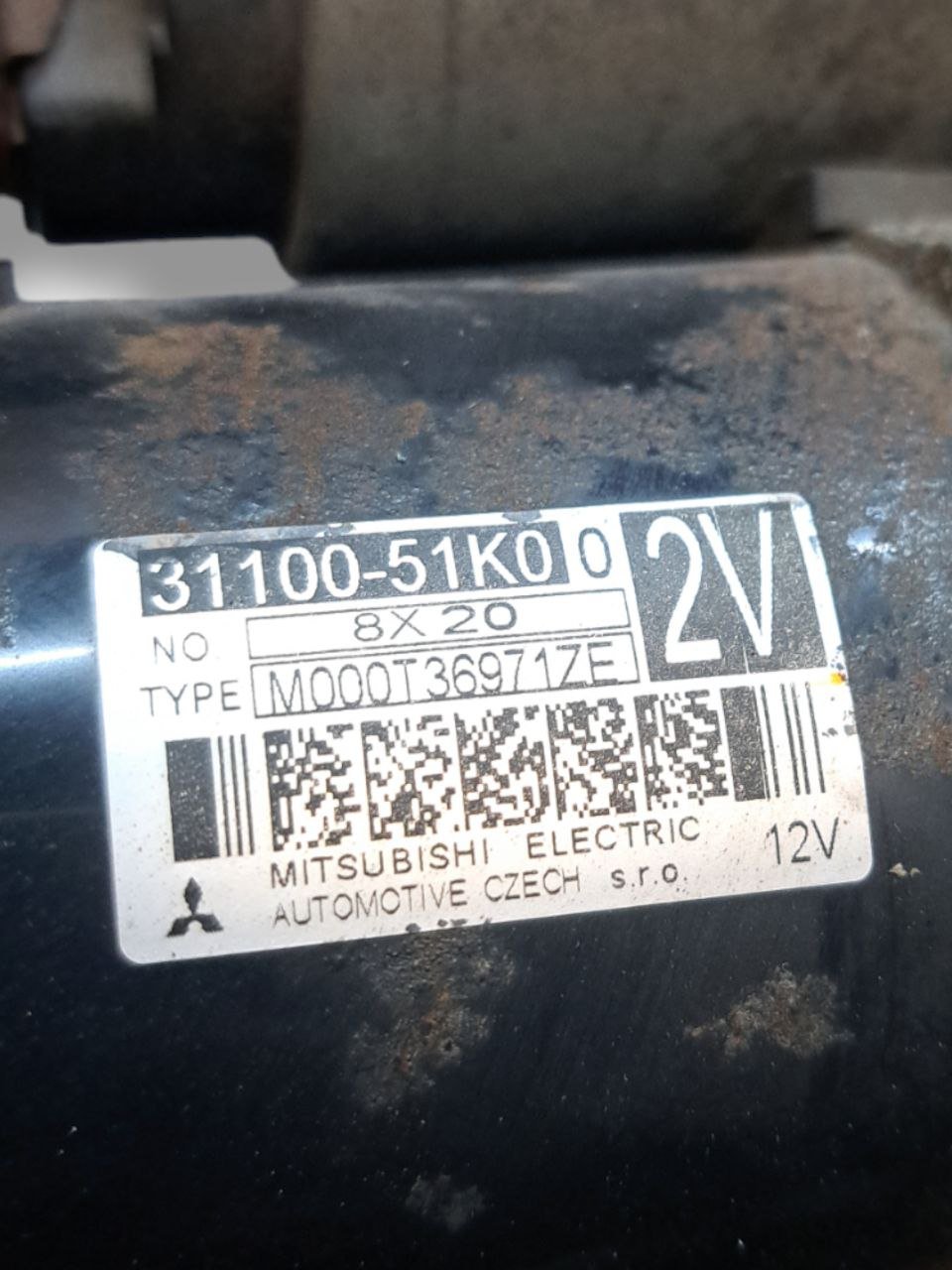 Starter motor Opel Agila B / Suzuki Splash 1.0 petrol (2008 - 2015) COD:31100-51K0 - F&P CRASH SRLS - Used Parts