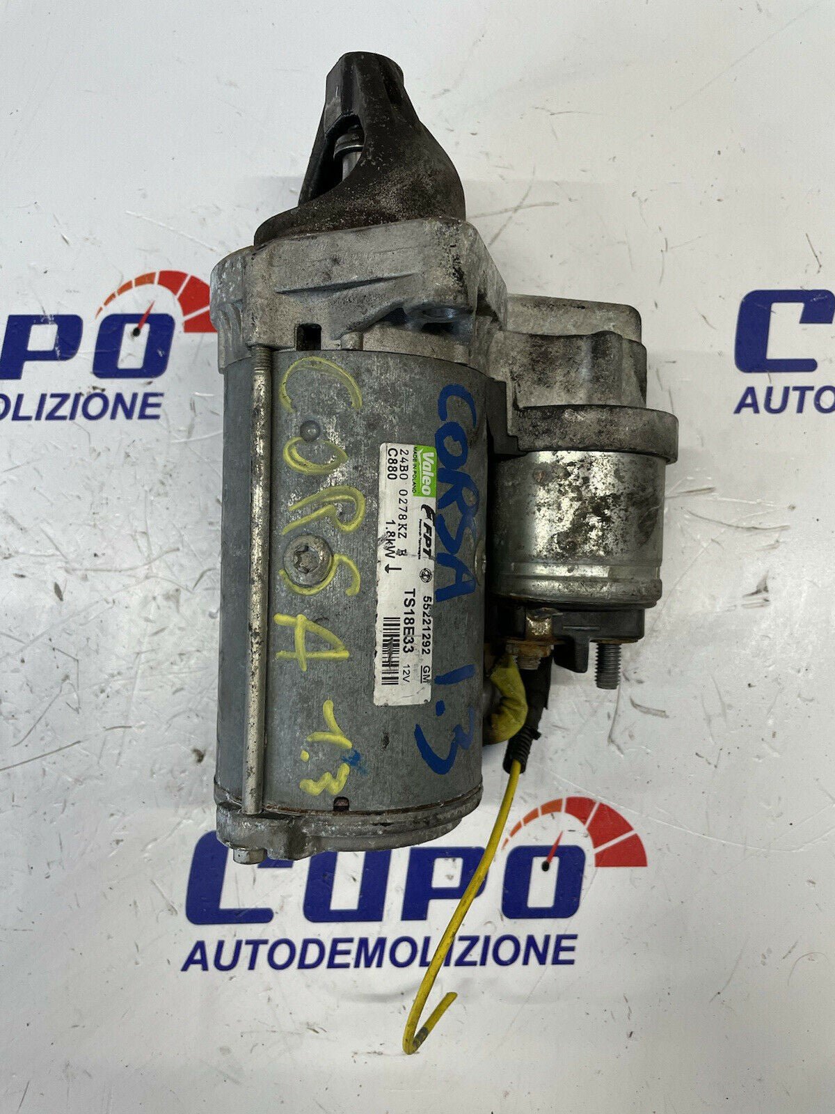 Starter Motor OPEL CORSA D 1.3 DIESEL(06-14) 55221292 - F&P CRASH SRLS - Used Parts