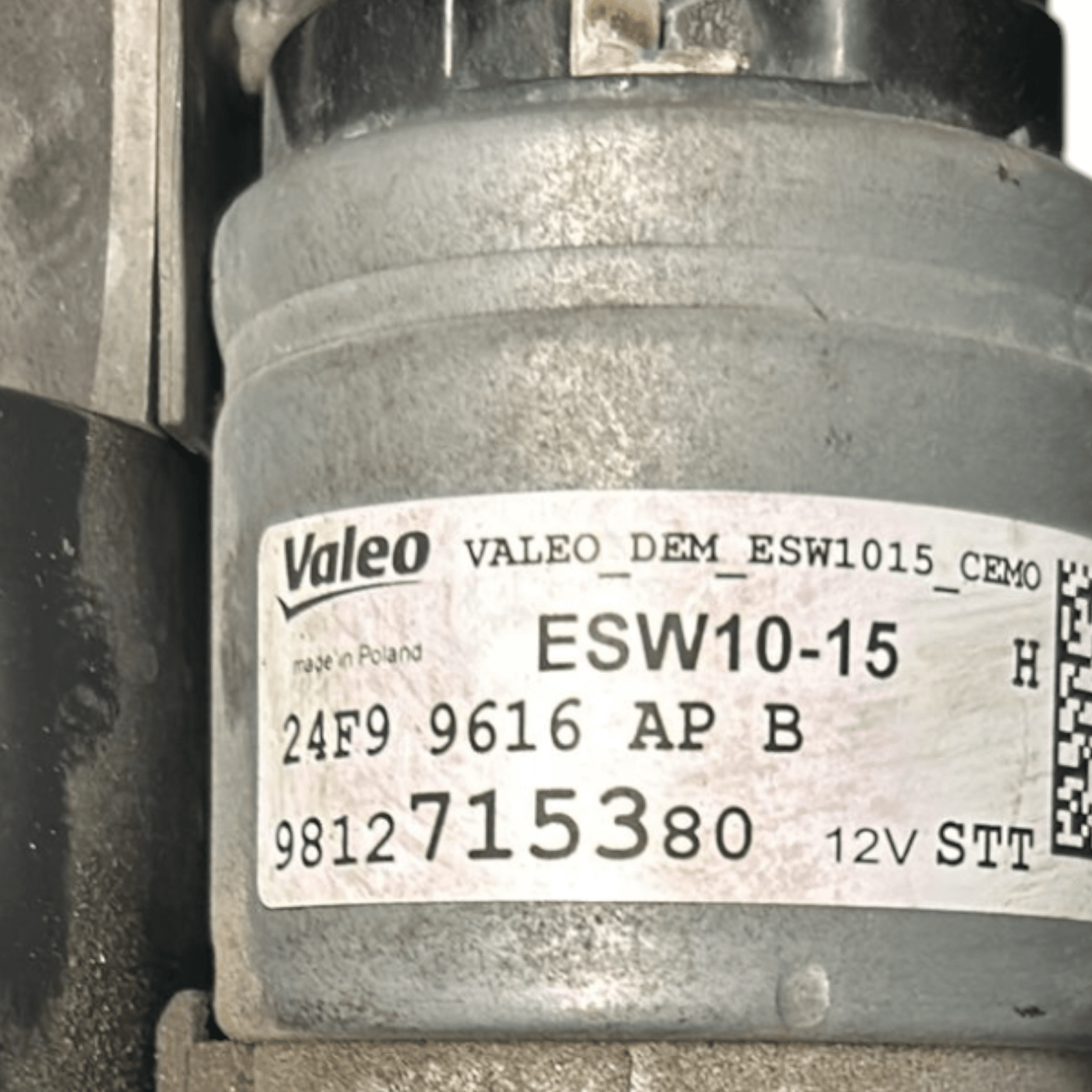 Starter Motor Peugeot 208 1.2 petrol (2019 >) code:9812715380 - F&P CRASH SRLS - Used Parts