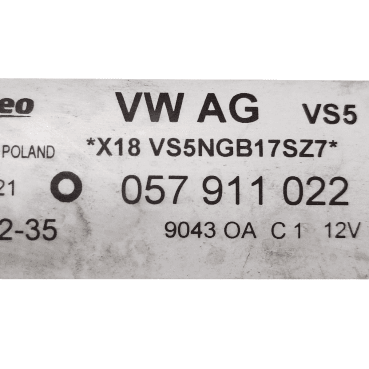 Starter motor porsche cayenne 92a 3.0 diesel code: 057911022 (2010 - 2017) - F&P CRASH SRL - Used Parts