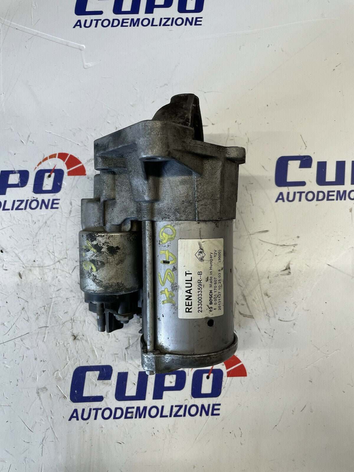 Starter Motor RENAULT 1.6D KADJAR/TRAFIC/MEGANE/QASHQAI(J11) 0001170607 - F&P CRASH SRLS - Used Parts
