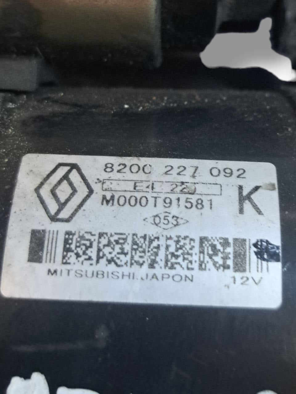 Motorino avviamento Renault Megane / Clio 1.5 Diesel (2001-2011) COD:8200227092 - F&P CRASH SRLS - Ricambi Usati