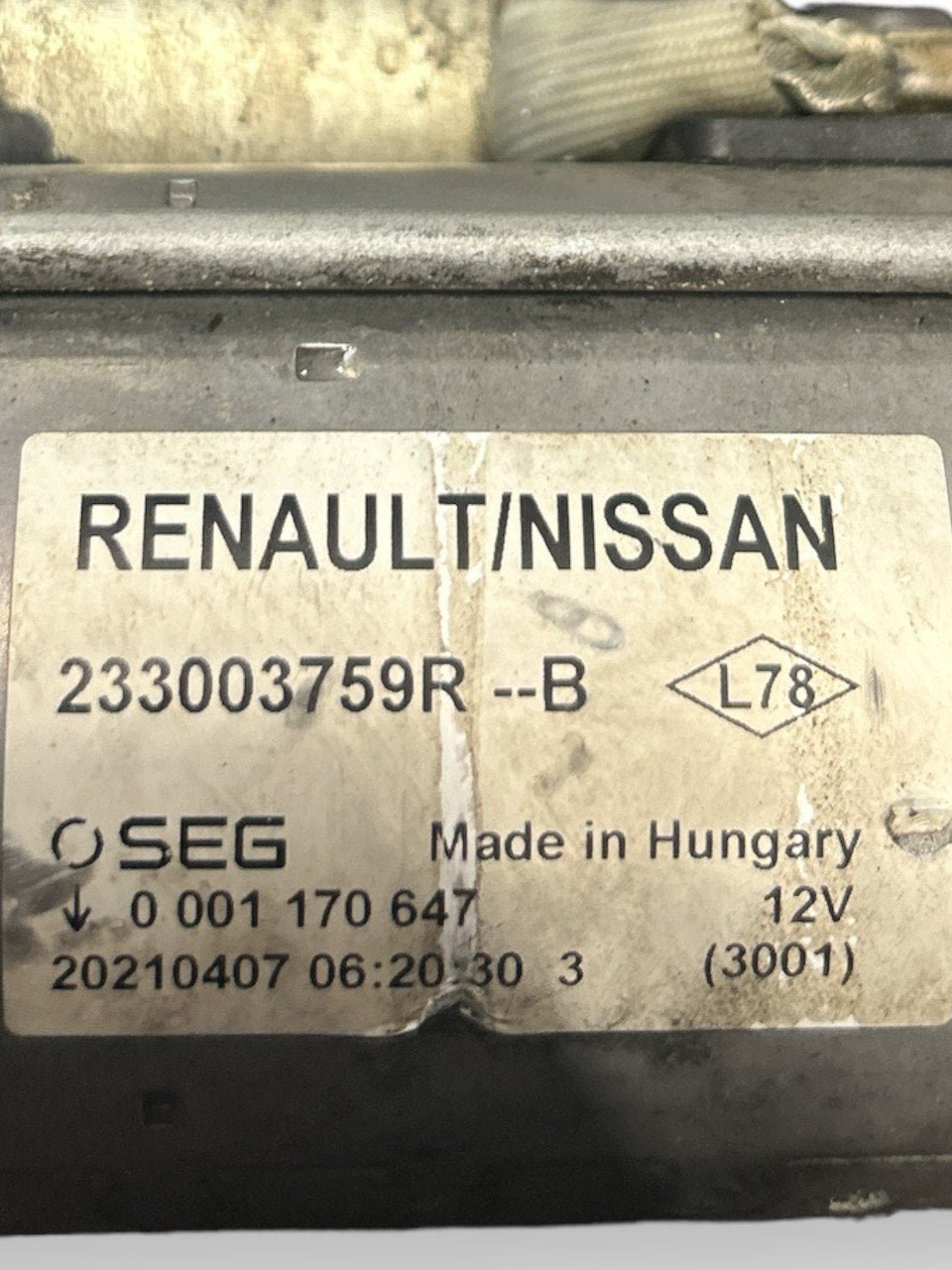 Motorino Avviamento Renault Megane IV 1.5 Diesel (2015 > ) cod.233003759R - F&P CRASH SRLS - Ricambi Usati