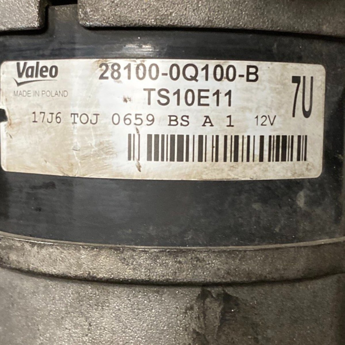 Motorino avviamento toyota aygo ii 1.0 benzina (2014 - 2021) Cod: 28100 - 0q100 - b - F&P CRASH SRLS - Ricambi Usati