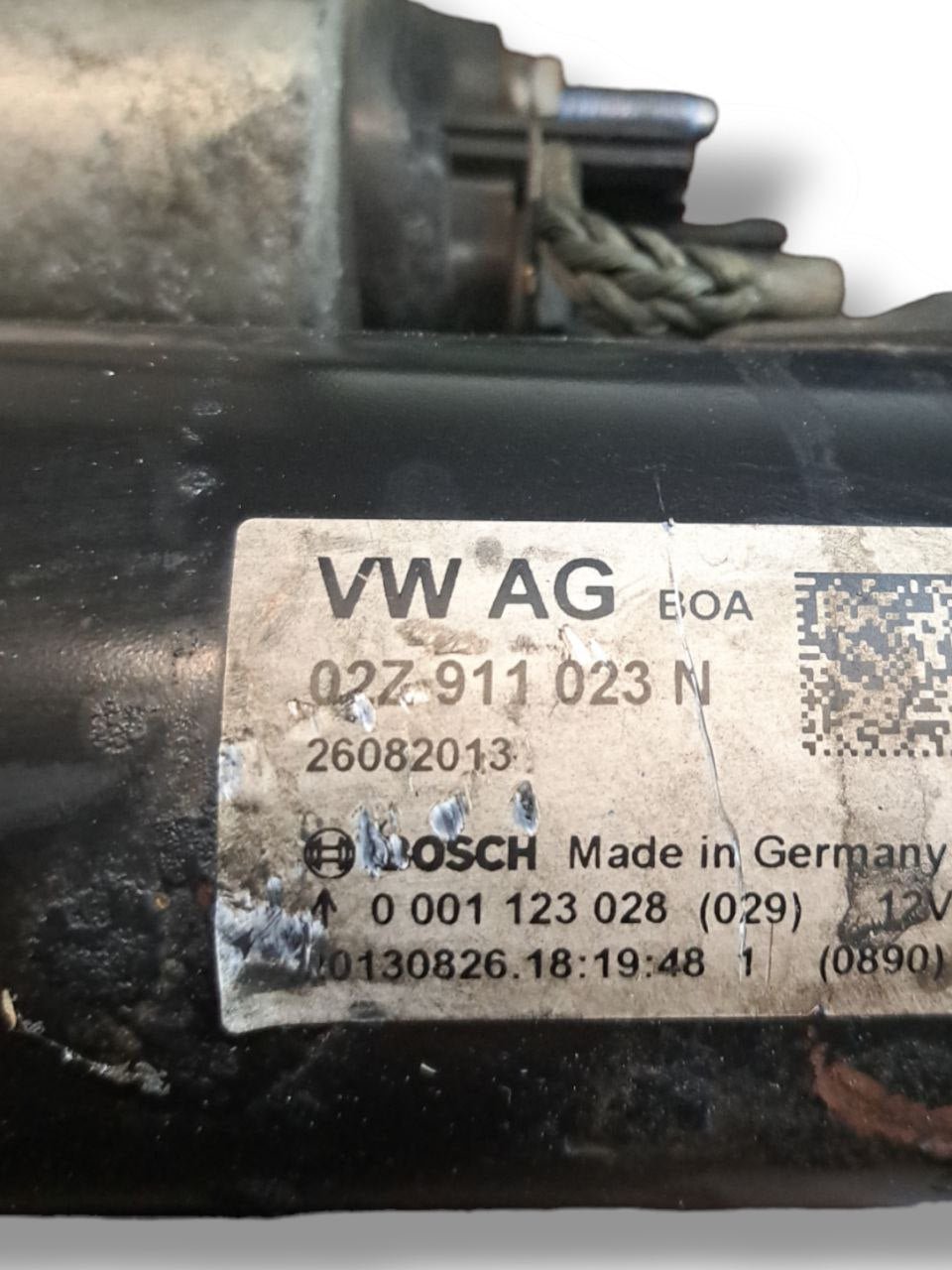 Starter Motor Volkswagen Polo 6R 1.2 Diesel (2009 - 2017) COD:02Z911023N - F&P CRASH SRLS - Used Spare Parts
