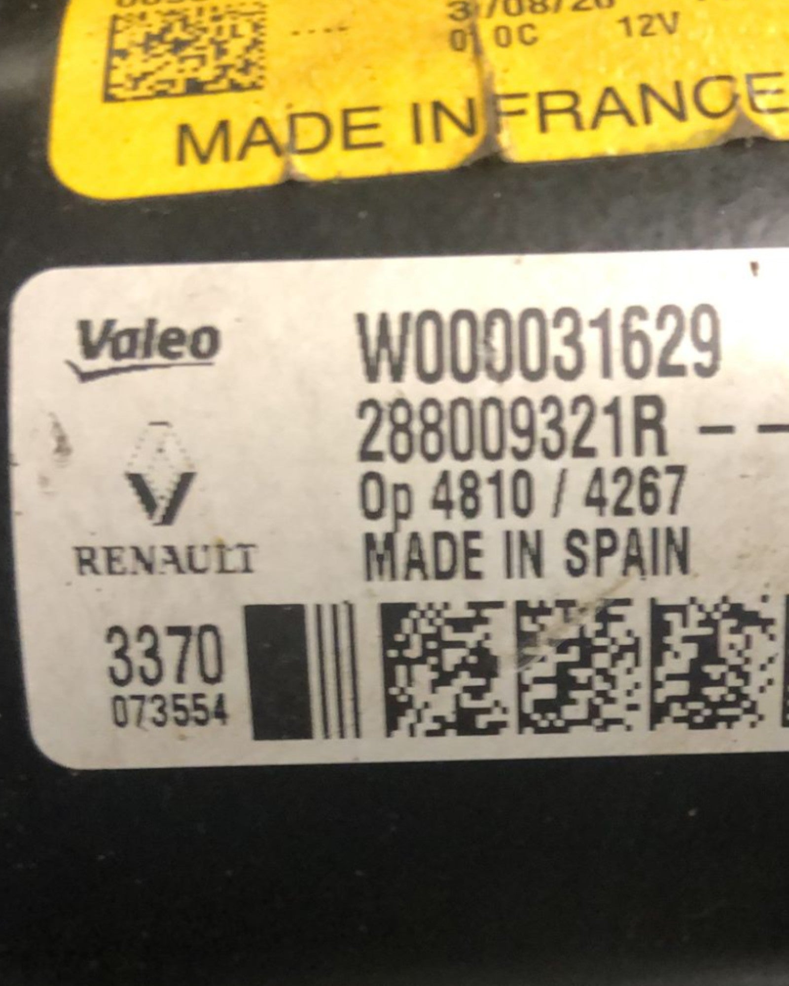 Front Windshield Wiper Motor Dacia Sandero II (2012 > 2021) code:W288009321R - F&P CRASH SRLS - Used Parts