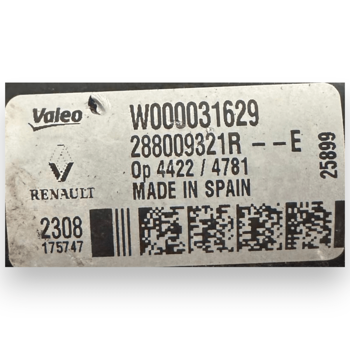 Motorino tergicristalli anteriore Dacia Sandero II cod.288009321R (2012-2021) - F&P CRASH SRL - Ricambi Usati