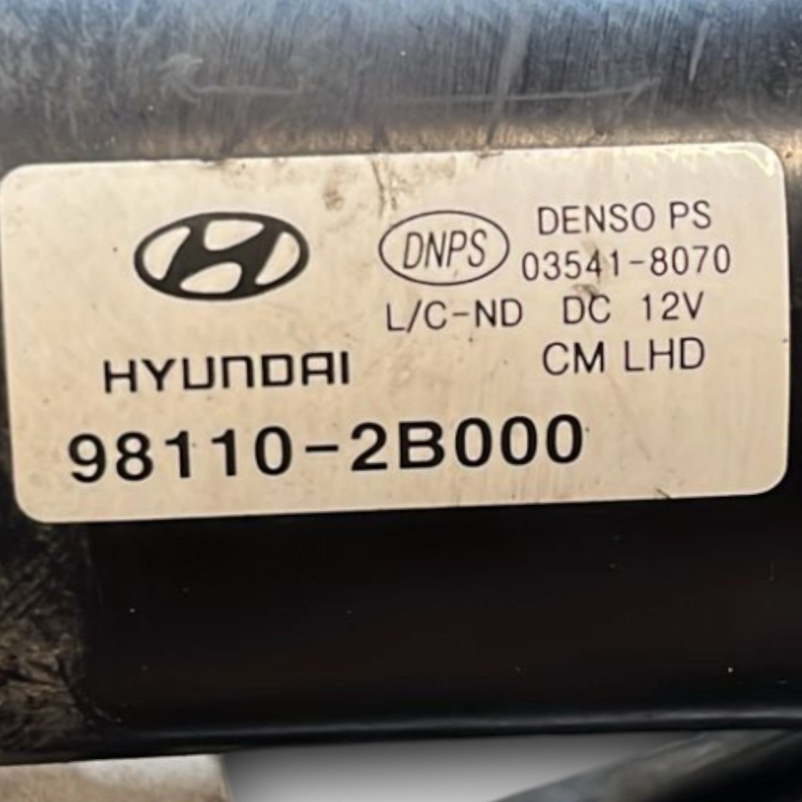 Front Windshield Wiper Motor Hyundai Santa Fe code:98110 - 2B000 (2006 >2012) - F&P CRASH SRLS - Used Parts