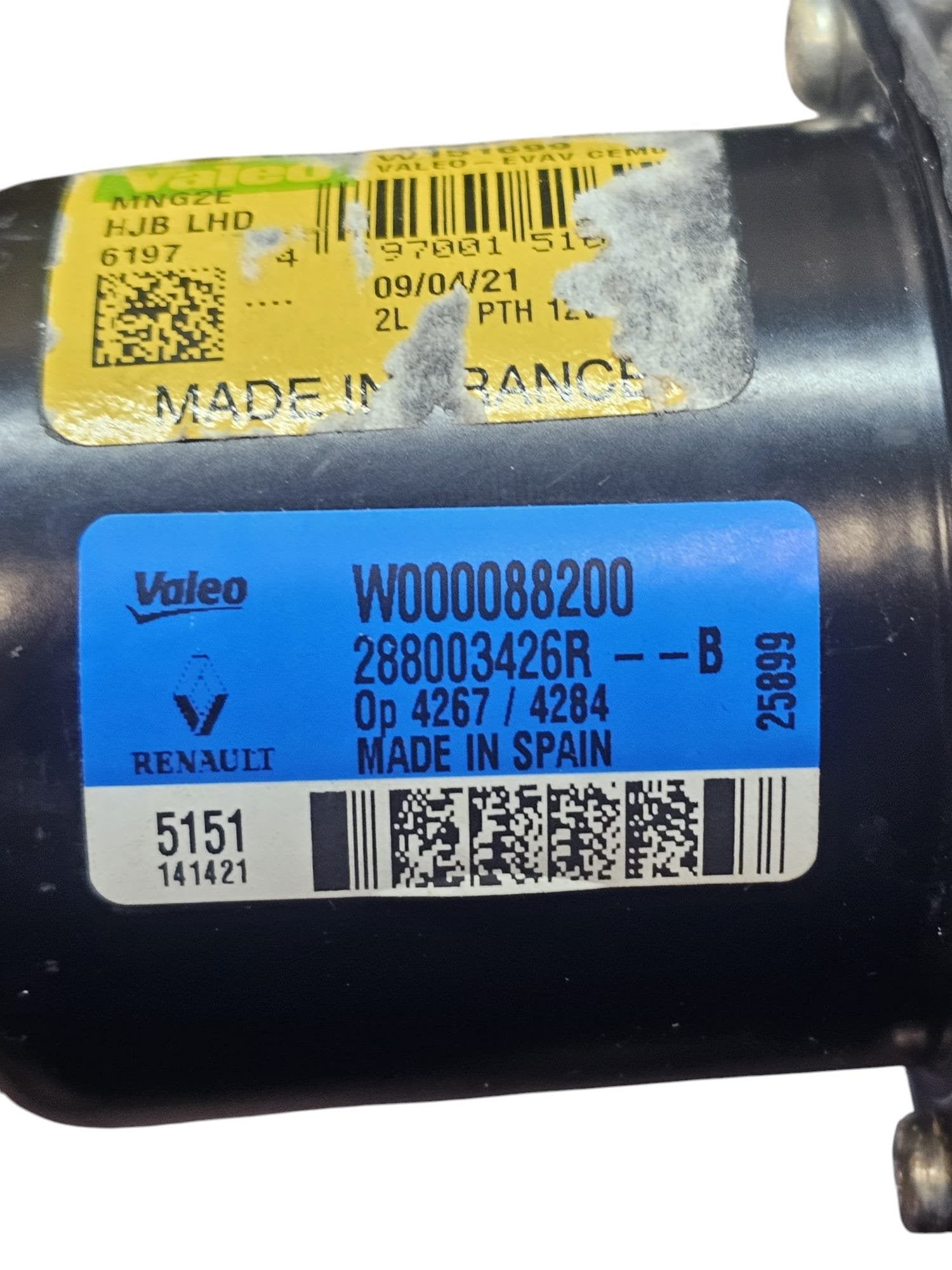 Front Windshield Wiper Motor Renault Captur II (2019 - >) Code:288003426R - F&P CRASH SRLS - Used Parts