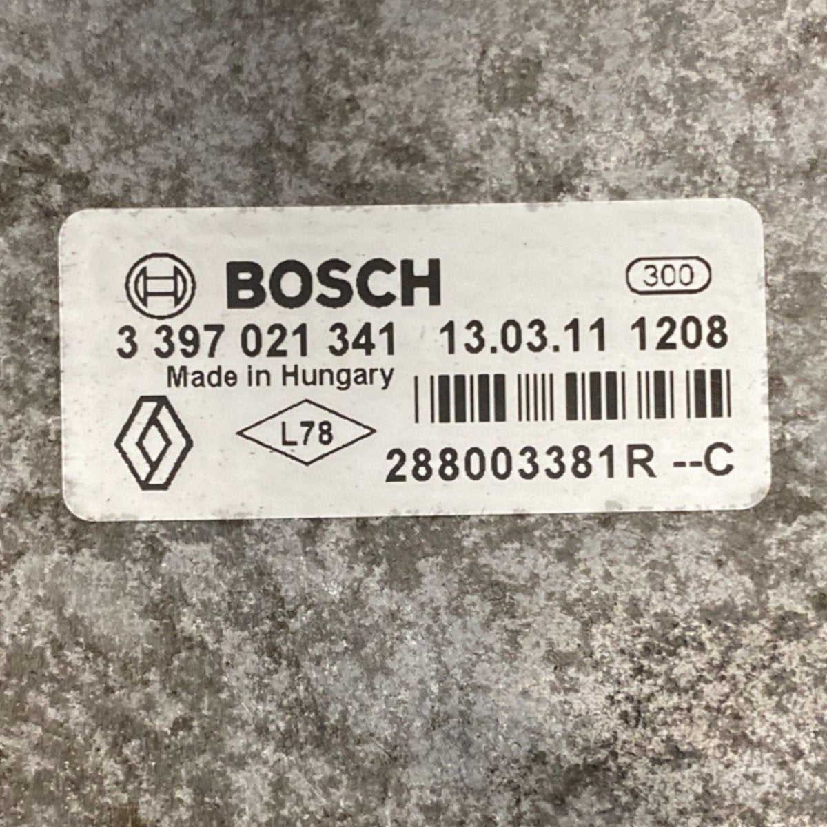 Front windshield wiper motor Renault Zoe (2013 - 2024) Code: 3397021341 - F&P CRASH SRLS - Used Parts