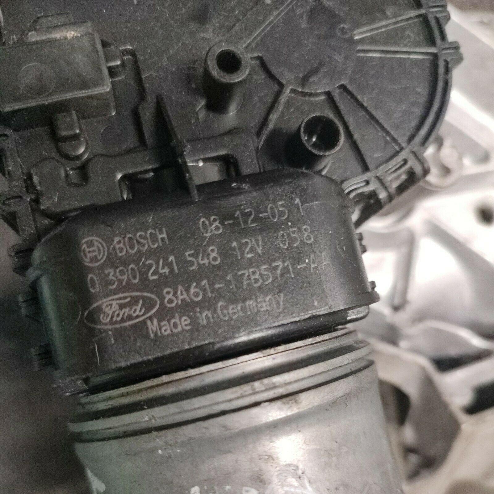 FRONT WINDSHIELD WIPER MOTOR. With Tandem FORD FIESTA 1.2 2008 2017 0390241548 - F&P CRASH SRLS - Used Parts