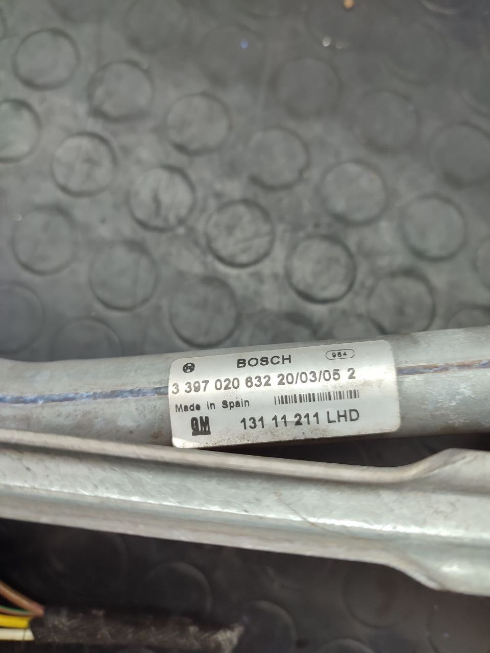 Wiper Motor OPEL ASTRA H 1.3 CDTi (2009) code: 3 397 020 632 - F&P CRASH SRLS - Used Parts