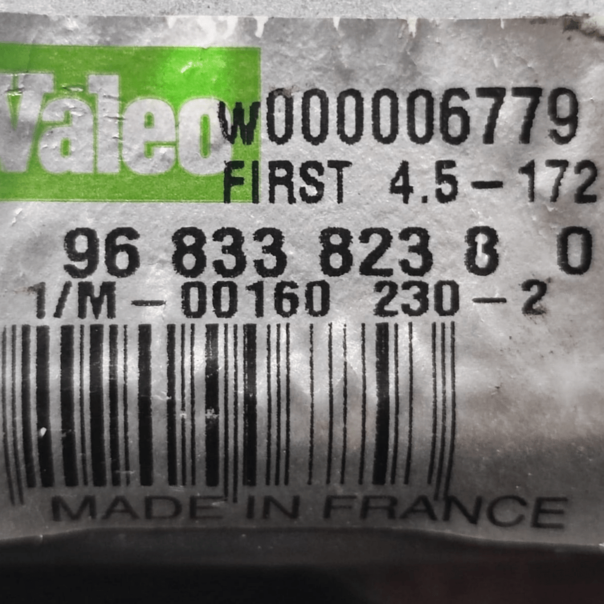 Motorino tergilunotto citroen c3 ii serie cod: 968338238 (2009 - 2016) - F&P CRASH SRLS - Ricambi Usati