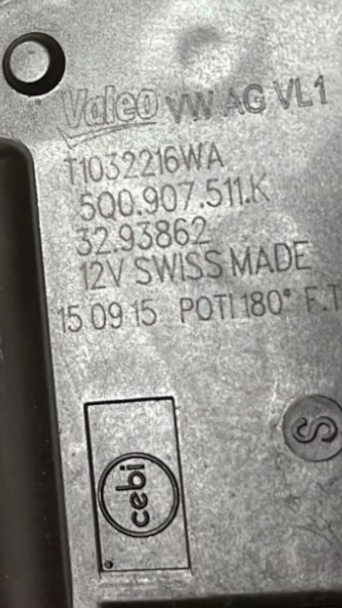 Cabin Fan Motor Audi A3 (8V) SW code:5Q0907511K (2013 > 2019) - F&P CRASH SRLS - Used Parts