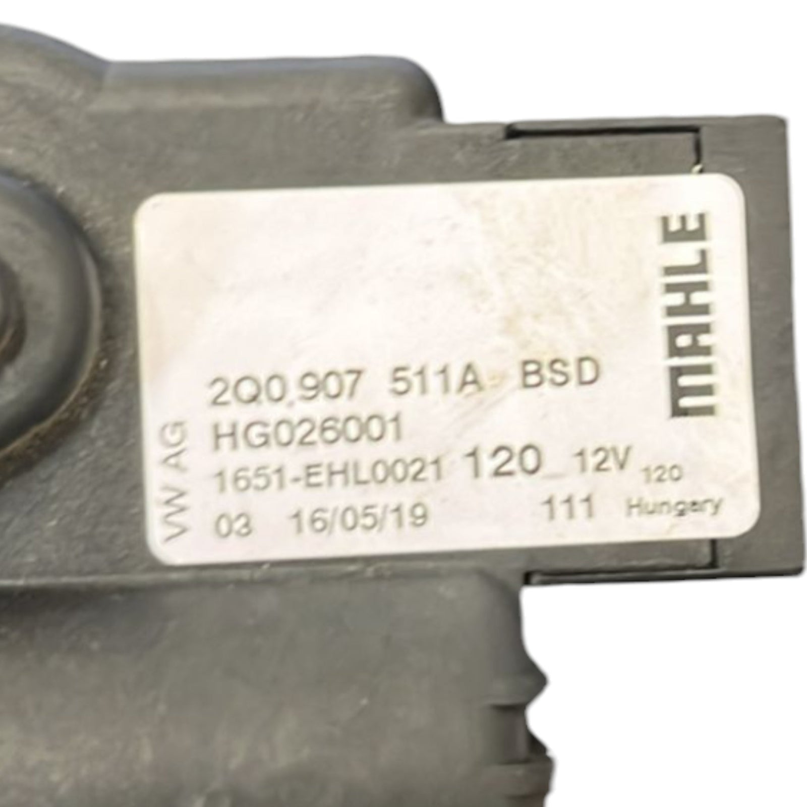 Cabin Fan Motor Volkswagen Polo (6R) code:2Q0907511A (2009 > 2017) - F&P CRASH SRLS - Used Parts