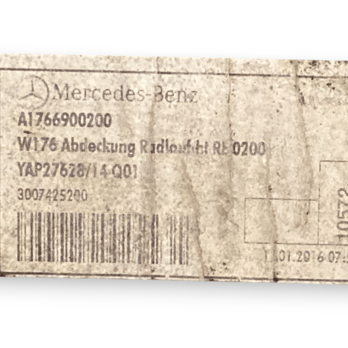 parasassi / passa ruota posteriore destro mercedes - benz classe a w176 cod:a1766900200 (2012 - 2018) - F&P CRASH SRLS - Ricambi Usati