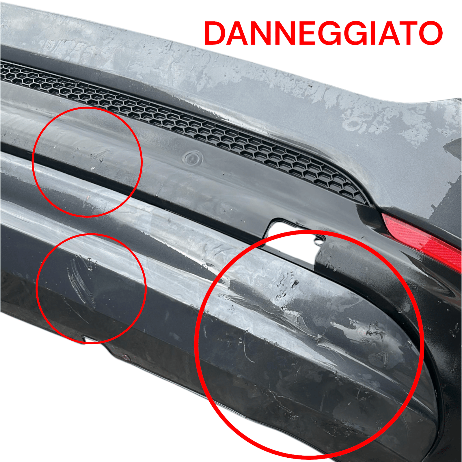 Paraurti Posteriore Grigio Fiat 500 X (2014 > ) + Sensori Di Parcheggio - F&P CRASH SRLS - Ricambi Usati