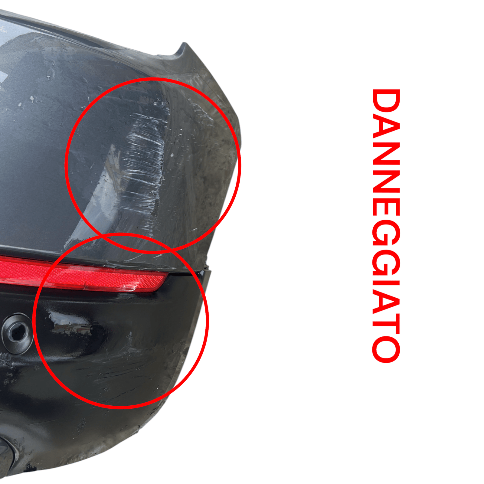 Paraurti Posteriore Grigio Fiat 500 X (2014 > ) + Sensori Di Parcheggio - F&P CRASH SRLS - Ricambi Usati