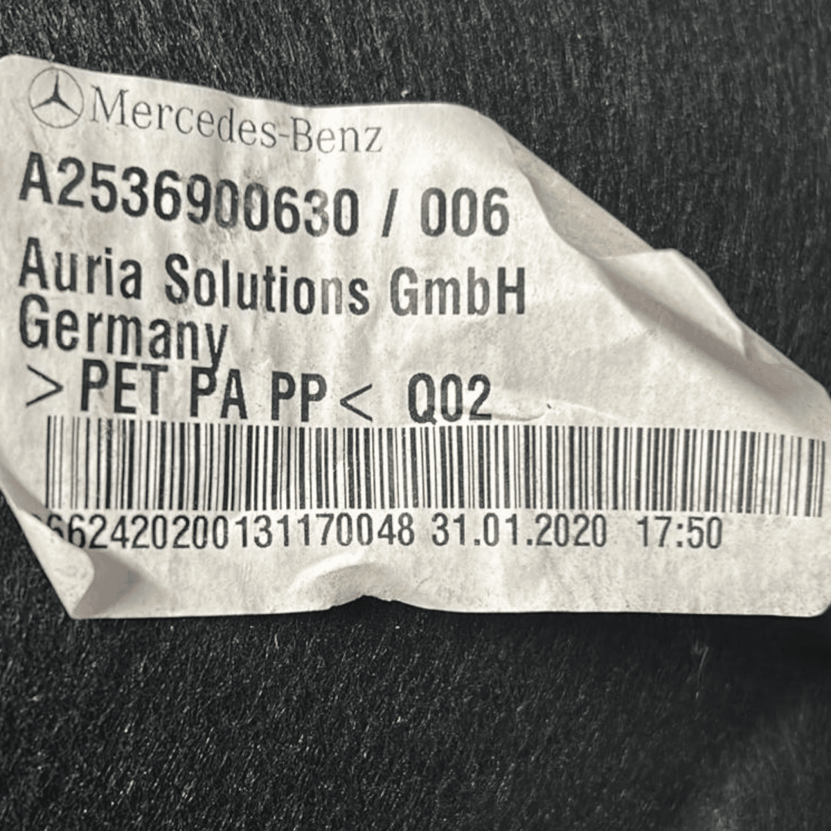 Passaruota / parasassi posteriore destro mercedes glc cod:a2536900630 (2019 > 2022) - F&P CRASH SRL - Ricambi Usati
