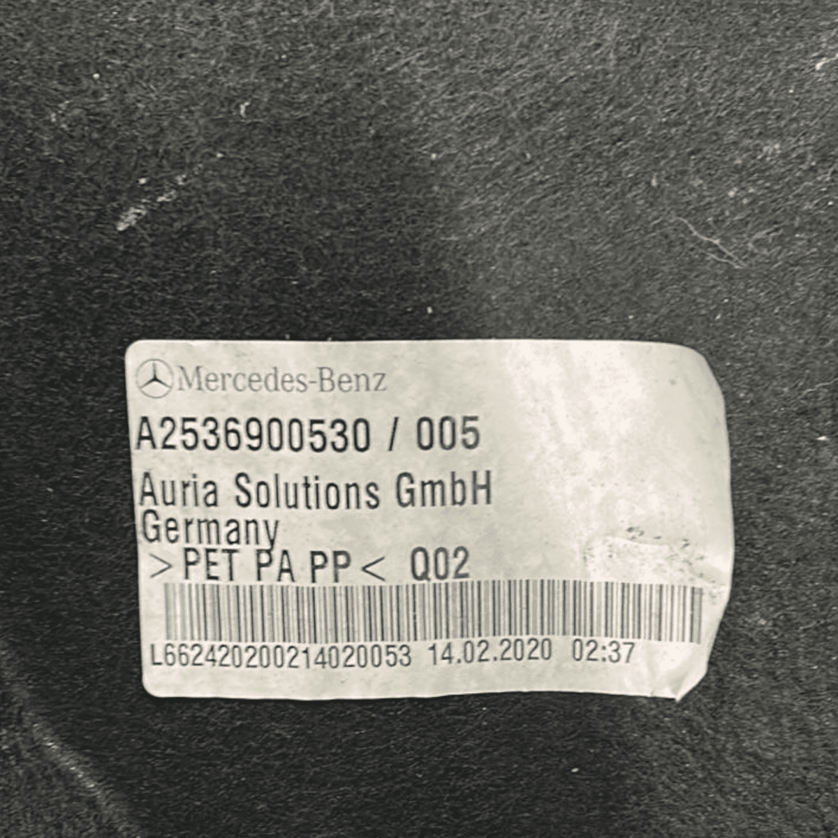 Passaruota / parasassi posteriore sinistro mercedes glc cod:a2536900530 (2019 > 2022) - F&P CRASH SRL - Ricambi Usati