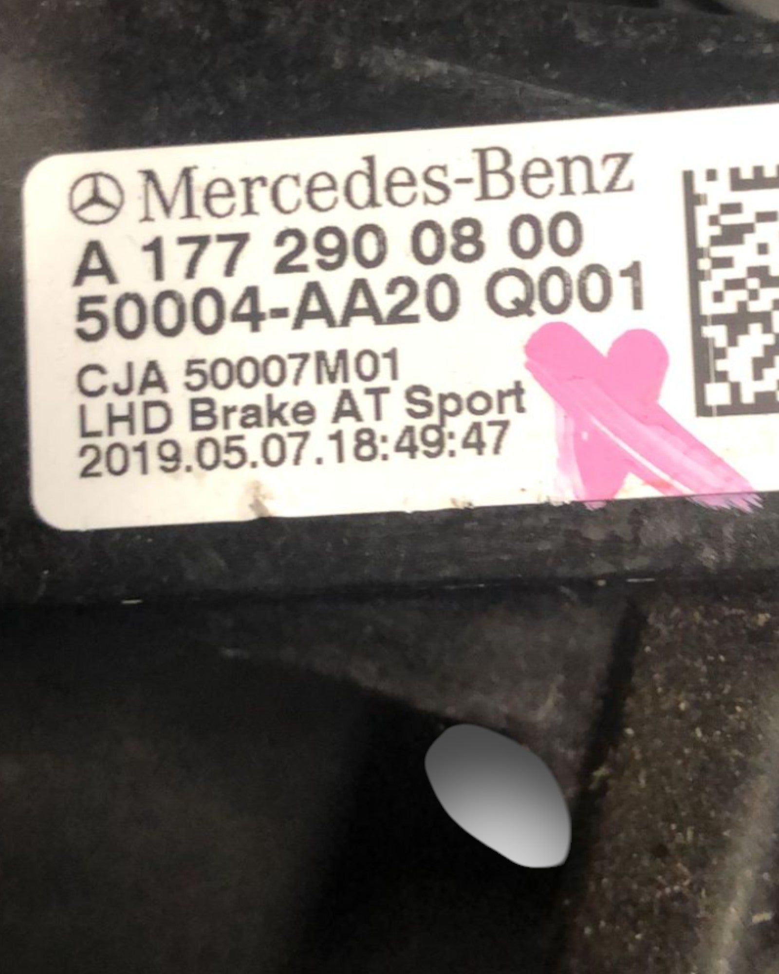 Brake + Accelerator Pedal Mercedes Benz Class A W177 (2018>) code:A1772900800 - F&P CRASH SRLS - Used Parts