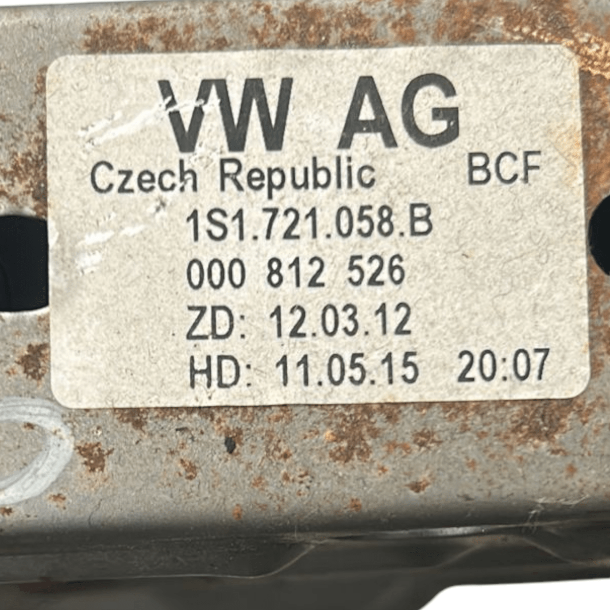 Pedale freno / acceleratore volkswagen up cod:1s1721058b (2011 > 2024) - F&P CRASH SRL - Ricambi Usati