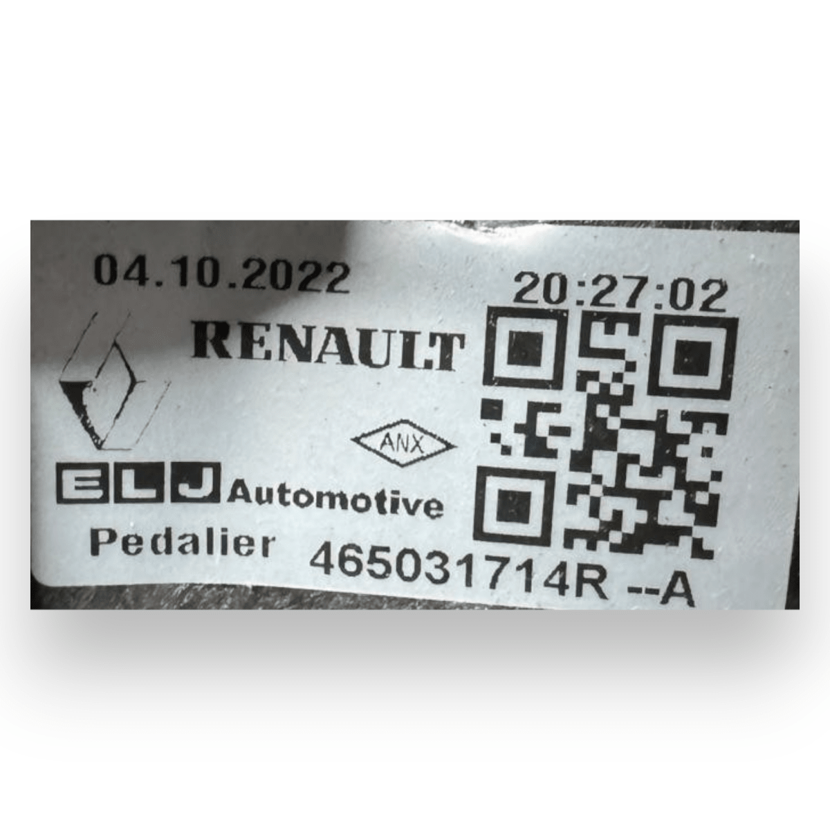 Pedale frizione Dacia Jogger 1.0 benzina cod.465031714R (2021 - ) - F&P CRASH SRL - Ricambi Usati
