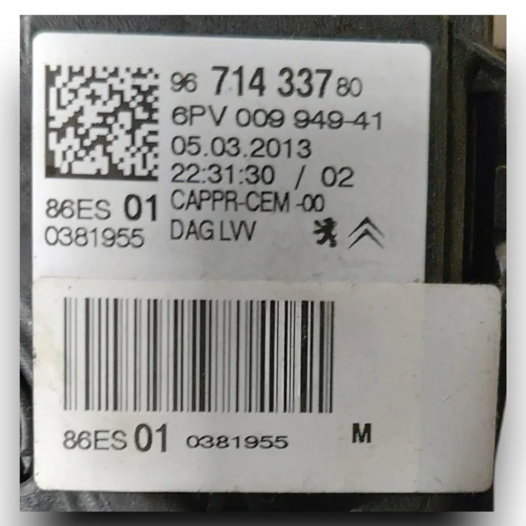 Dettaglio Pedaliera completa Peugeot 308 2011–2015 OEM 4500Q8 - foto 4