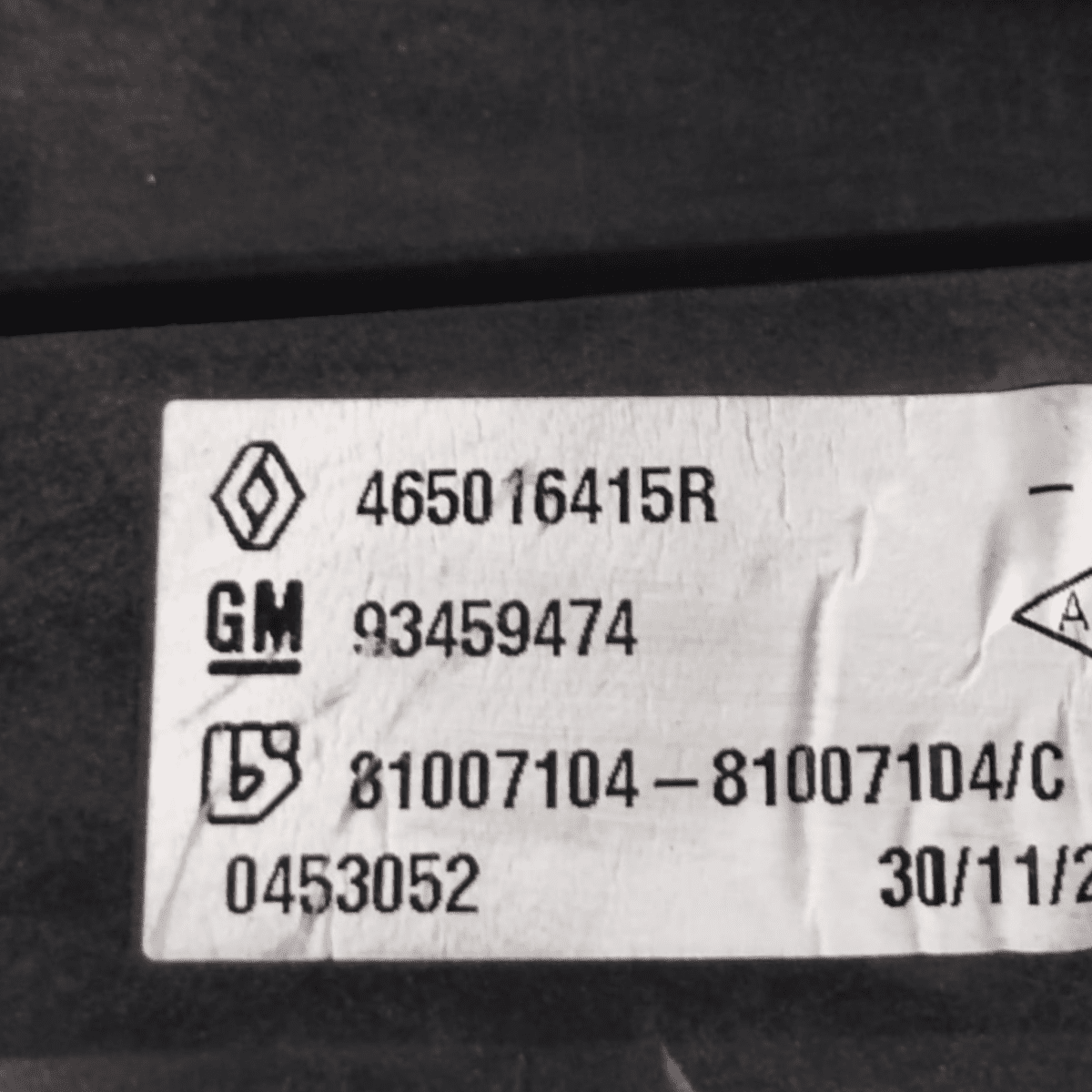 Pedaliera freno + frizione fiat talento cod: 465016415R (2016 - 2020) - F&P CRASH SRL - Ricambi Usati