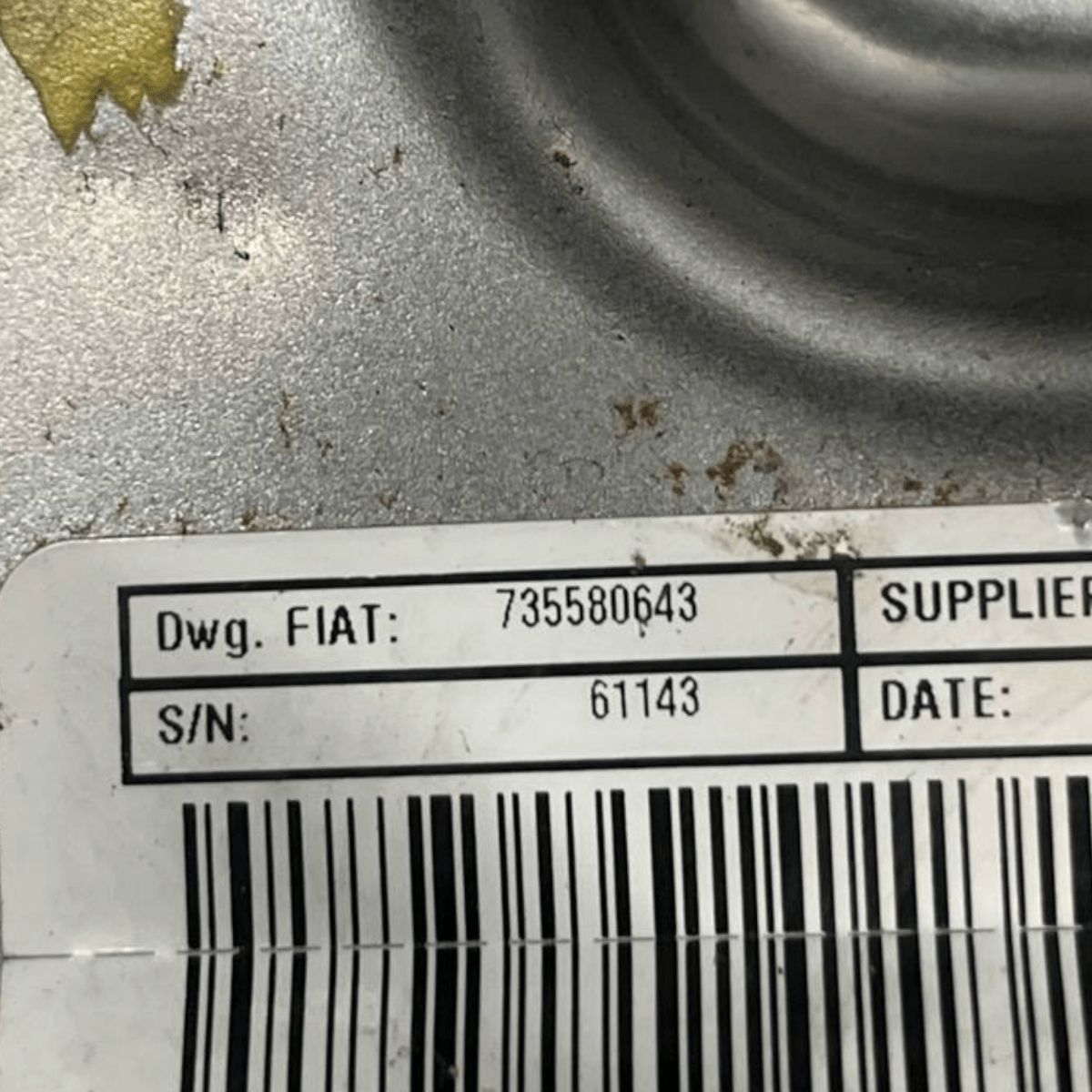 Steering Column / Steering Tube + Ignition Switch + Key for Lancia Ypsilon II 1.2 Petrol (2011 to 2023) code: 735580643 - F&P CRASH SRLS - Used Parts