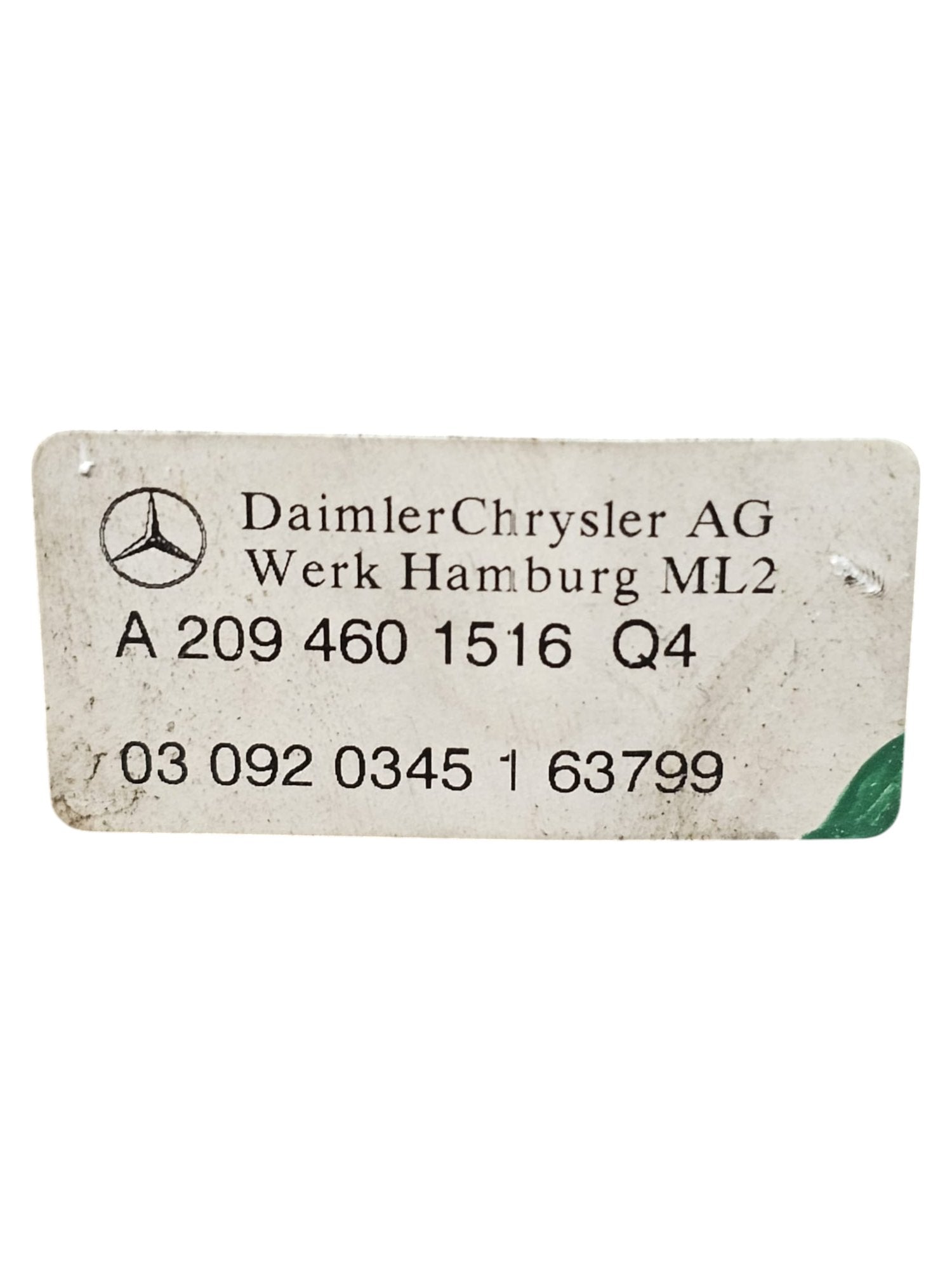 Steering Column / Steering Shaft Mercedes Class C W203 2.2 Diesel Code:A2094601516Q4 (2000 - 2007) - F&P CRASH SRLS - Used Parts
