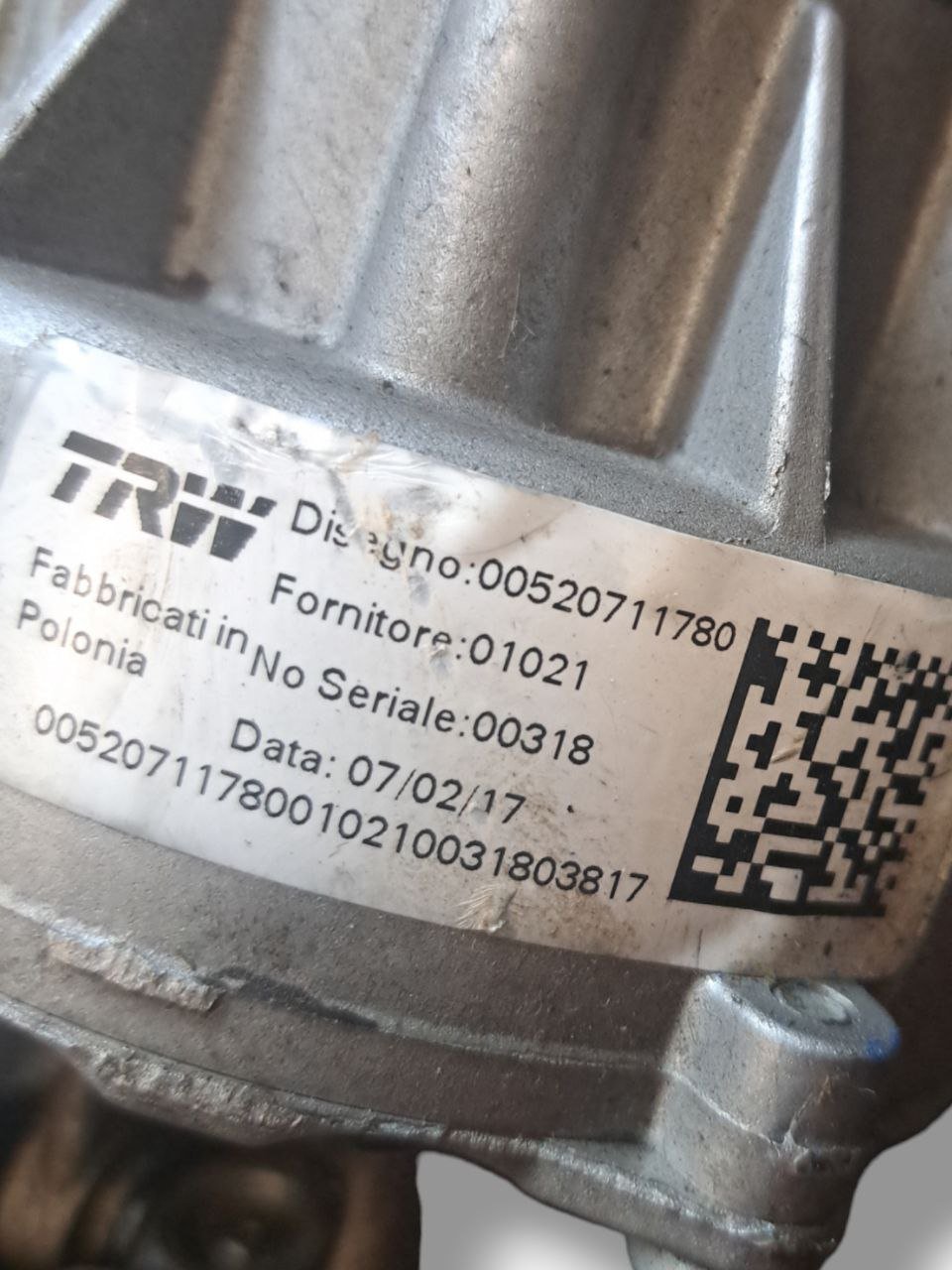 Steering Column Fiat 500L 1.3 Mjt (2012>) COD:52071178 - F&P CRASH SRLS - Used Parts