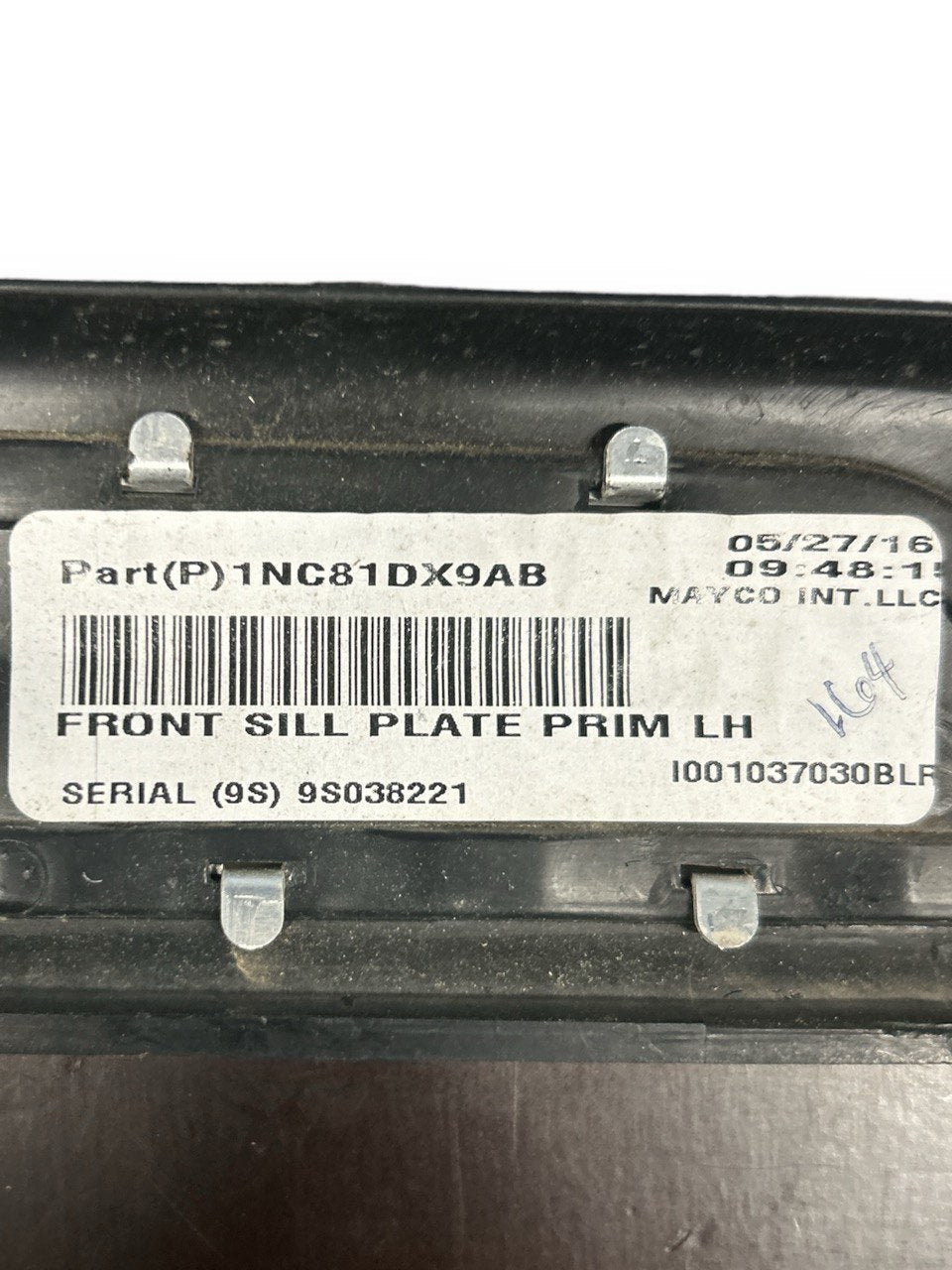 Left Front Sill Plate Jeep Grand Cherokee (2011 > ) code . 1NC81DX9AB - F&P CRASH SRLS - Used Parts