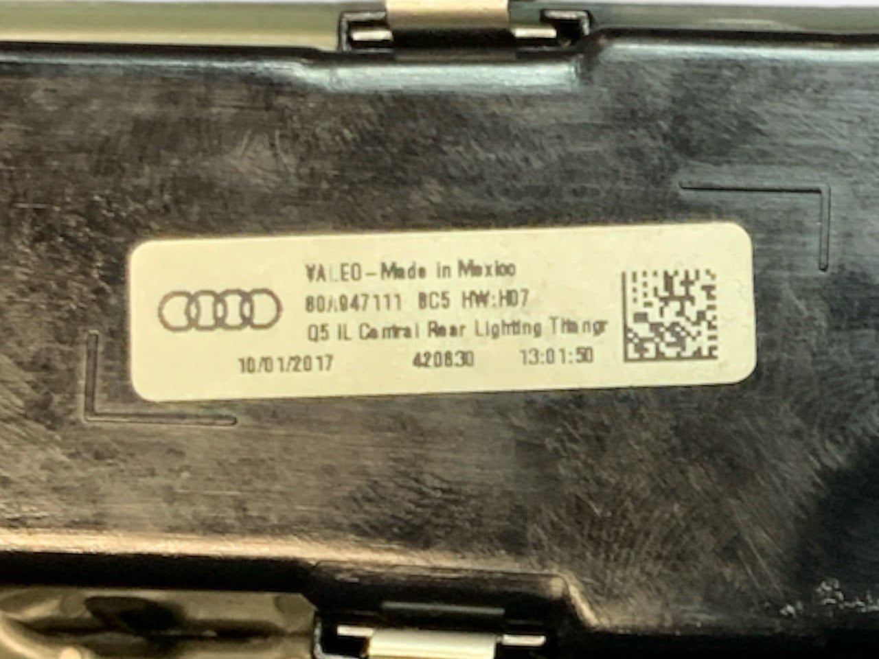 Interior LED Ceiling Light Rear Central Audi Q5 (2019) code.80A947111 - F&P CRASH SRLS - Used Parts