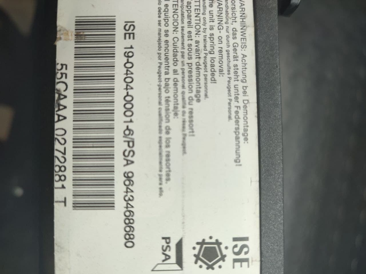 Poggiatesta con Roll - bar destro Peugeot 307 CC cod 9643468680 - F&P CRASH SRLS - Ricambi Usati