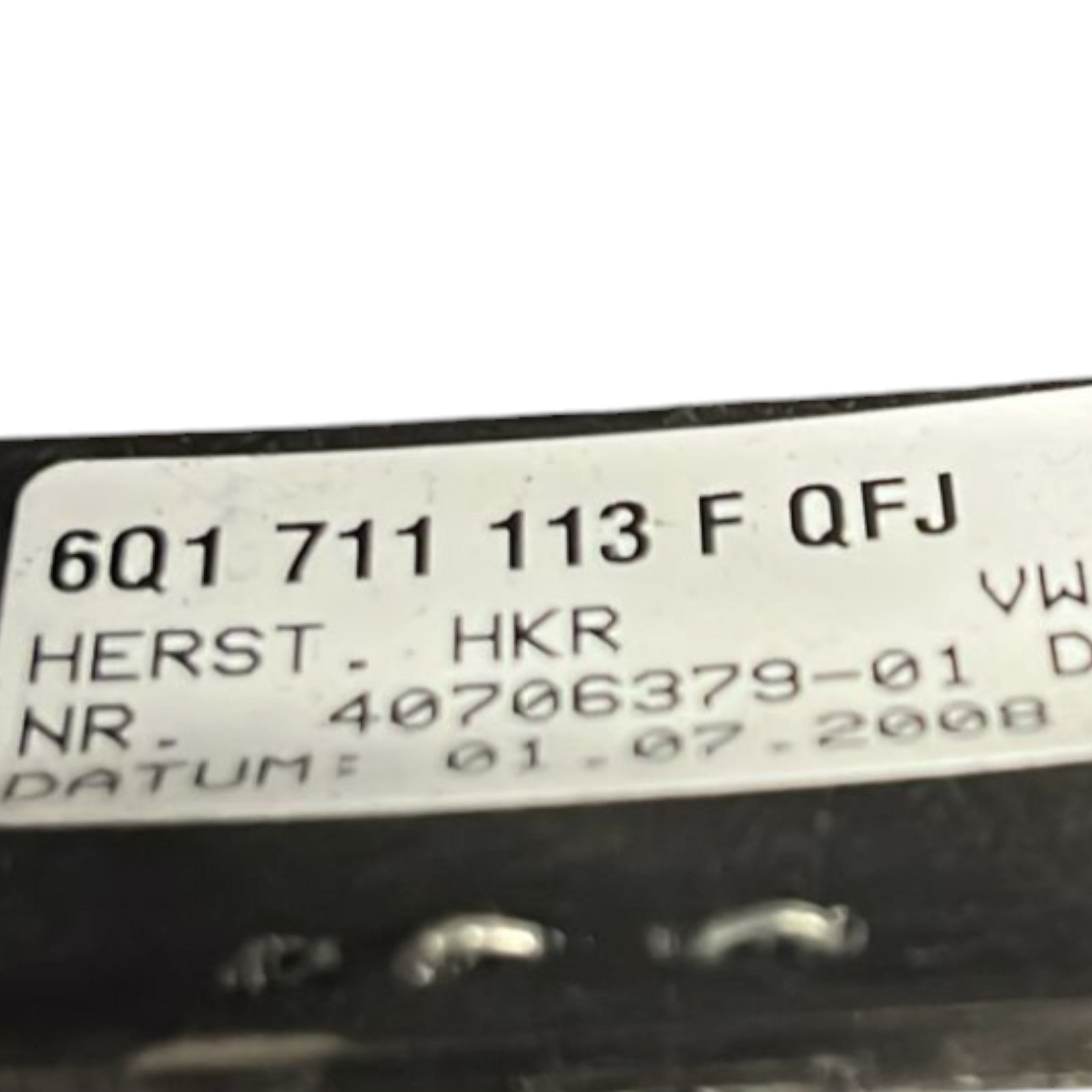 Gear Shift Knob Volkswagen Polo (9N) code:6Q1711113QFJ (2001 > 2009) 5 Speeds - F&P CRASH SRLS - Used Parts