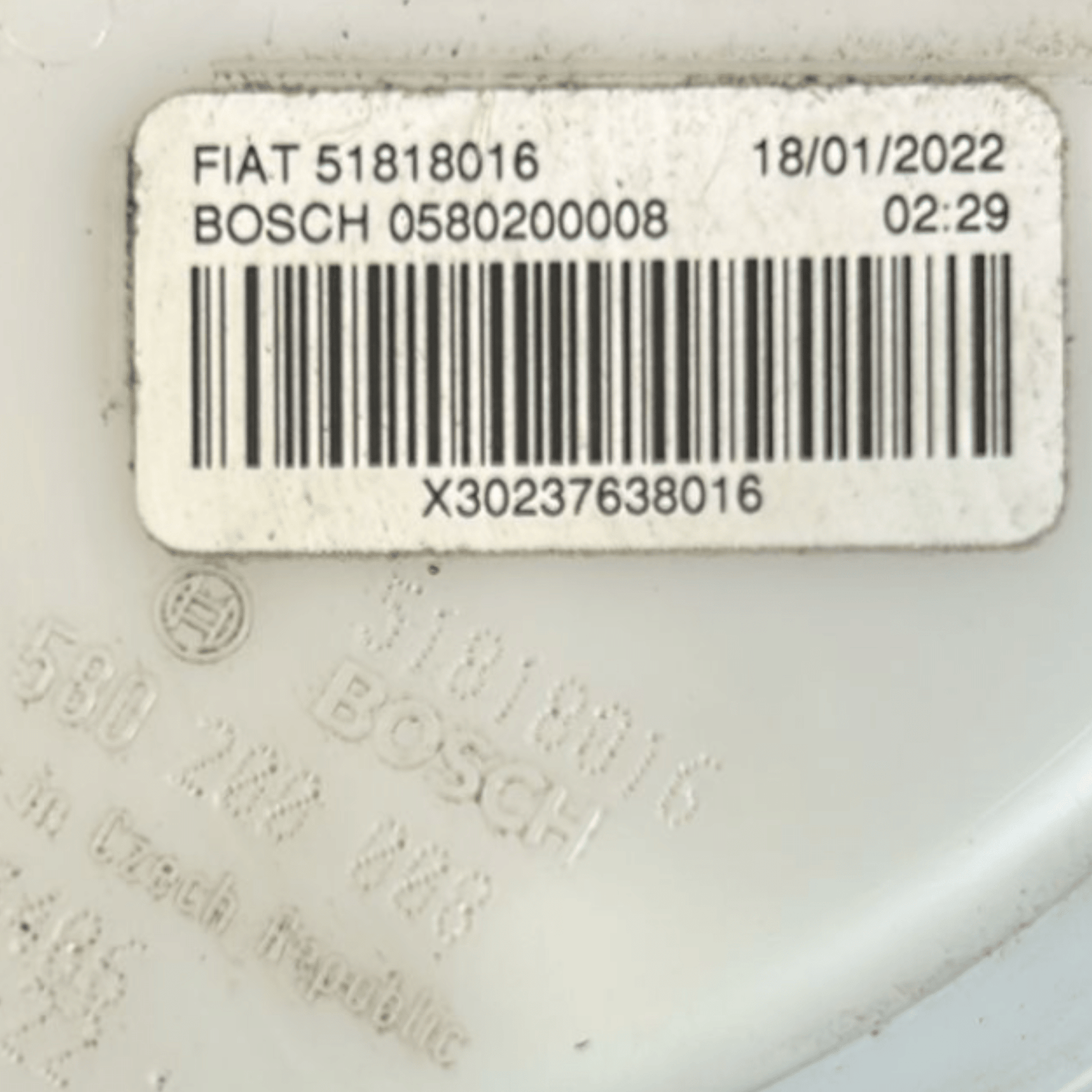 Fuel Pump / Float Fiat 500 Abarth 1.4 Petrol (2018 >) code:51818016 - F&P CRASH SRLS - Used Parts