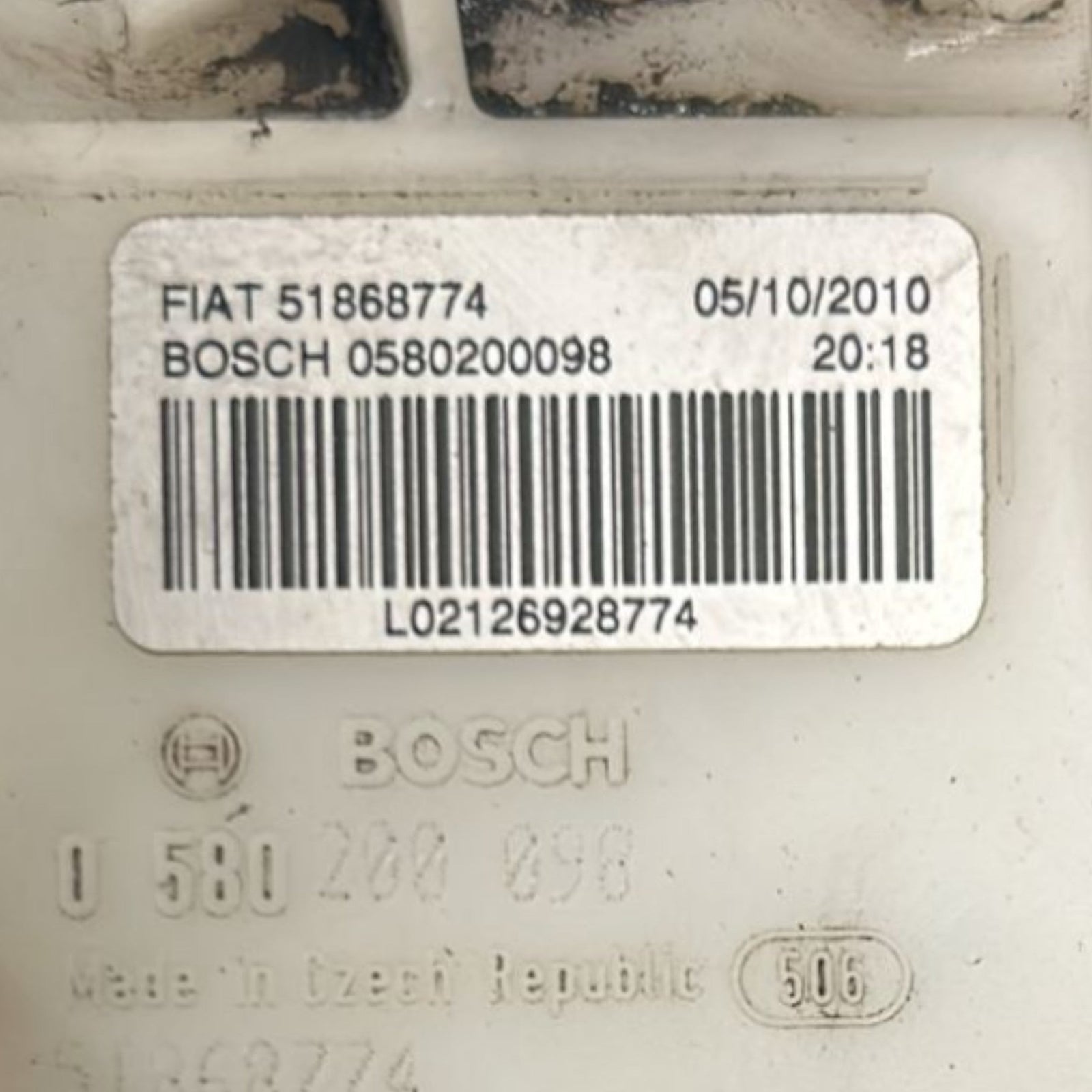 Fuel Pump / Tank Float Alfa Romeo Mito code.51868774 1.4 Petrol (2008 > 2018) - F&P CRASH SRLS - Used Parts