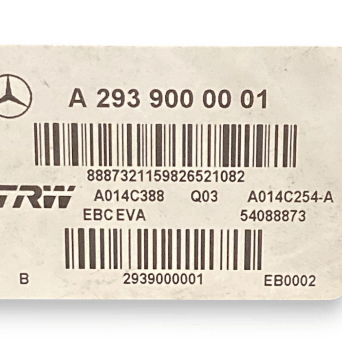 pompa / centralina abs mercedes - benz eqc (4x4) elettrica cod:a2939000001 (2012 - 2023) - F&P CRASH SRLS - Ricambi Usati
