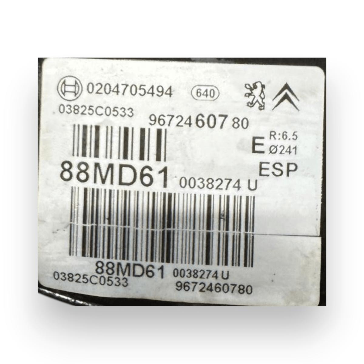 Pompa servofreno Citroën C3 II 1.4 diesel cod.0204705494 (2009 - 2016) - F&P CRASH SRL - Ricambi Usati