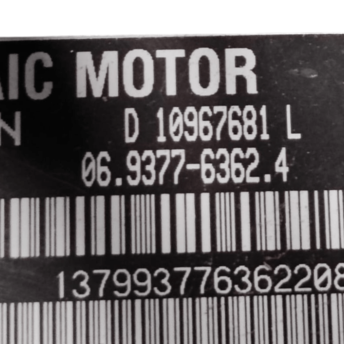 Pompa Servofreno MG ZS EV 1.5 Benzina Hybrid COD: 06937763624 (2021 - ) - F&P CRASH SRLS - Ricambi Usati
