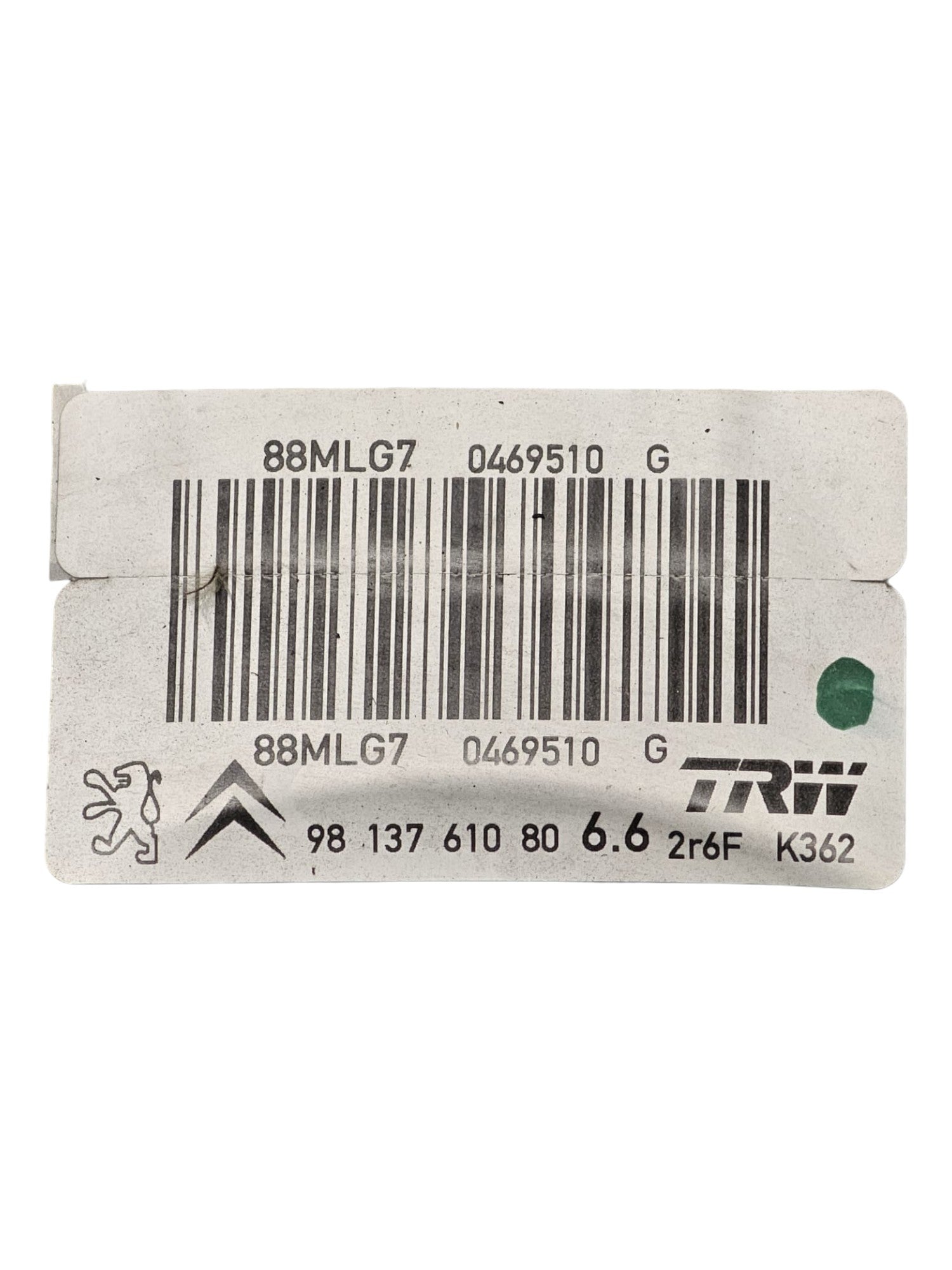 Pompa Servofreno Opel Crossland X 1.2 Benzina Cod:9813761080 (2017 - 2024) - F&P CRASH SRLS - Ricambi Usati