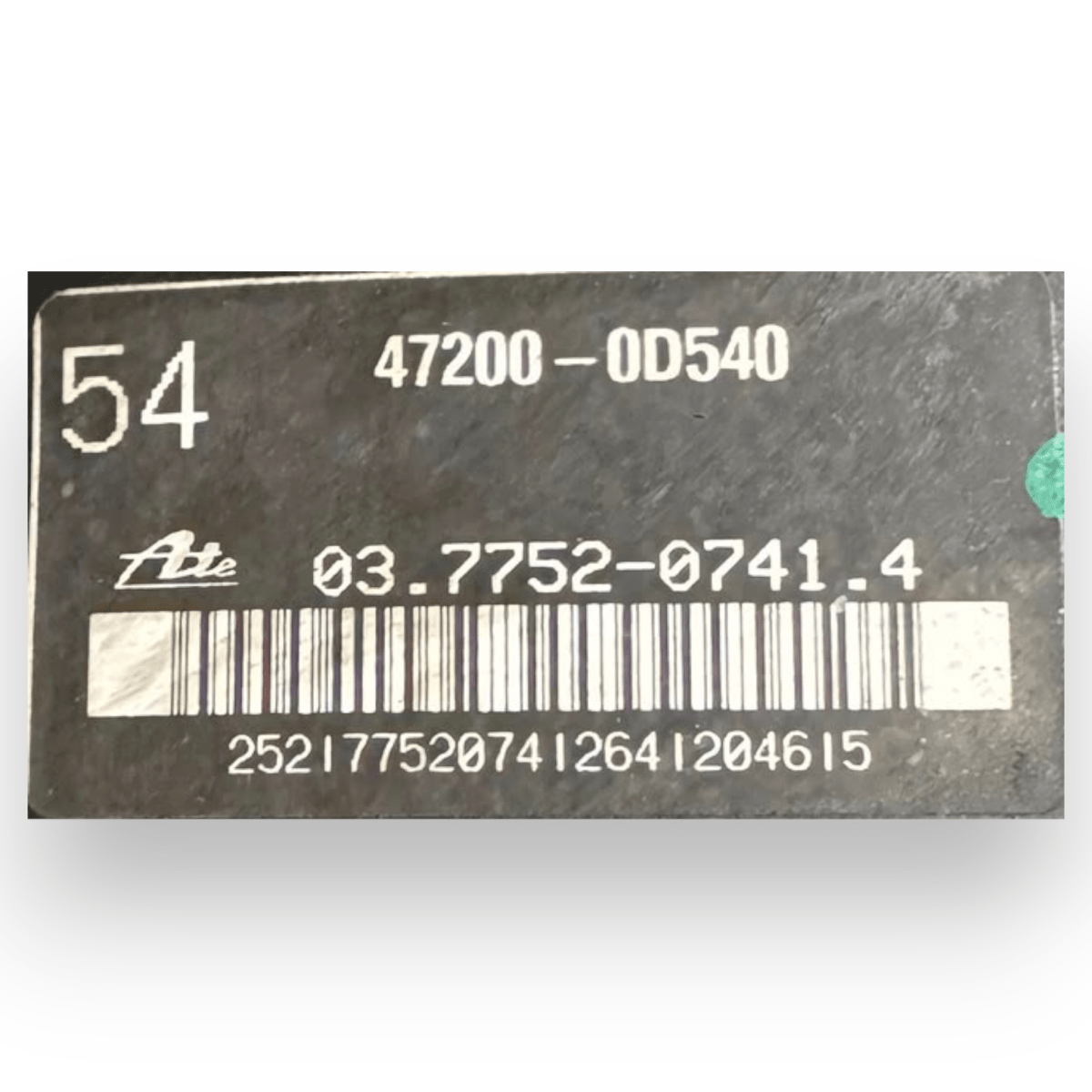 Pompa servofreno Toyota Yaris C 1.3 benzina cod.47200-0D540 (2011-2014) - F&P CRASH SRL - Ricambi Usati