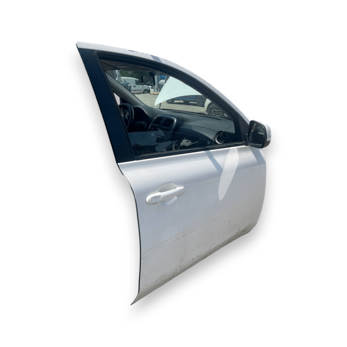 Porta / Portiera / Sportello anteriore destro (dx) Bianco Nissan Micra K13 5 Porte (2010 al 2017) - F&P CRASH SRLS - Ricambi Usati